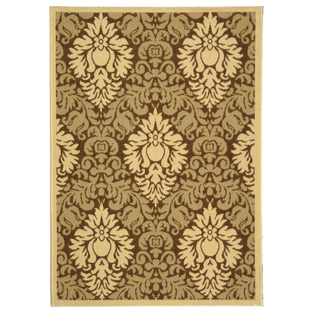 COURTYARD, BROWN / NATURAL, 2'-7" X 5', Area Rug, CY2714-3009-3. Picture 1