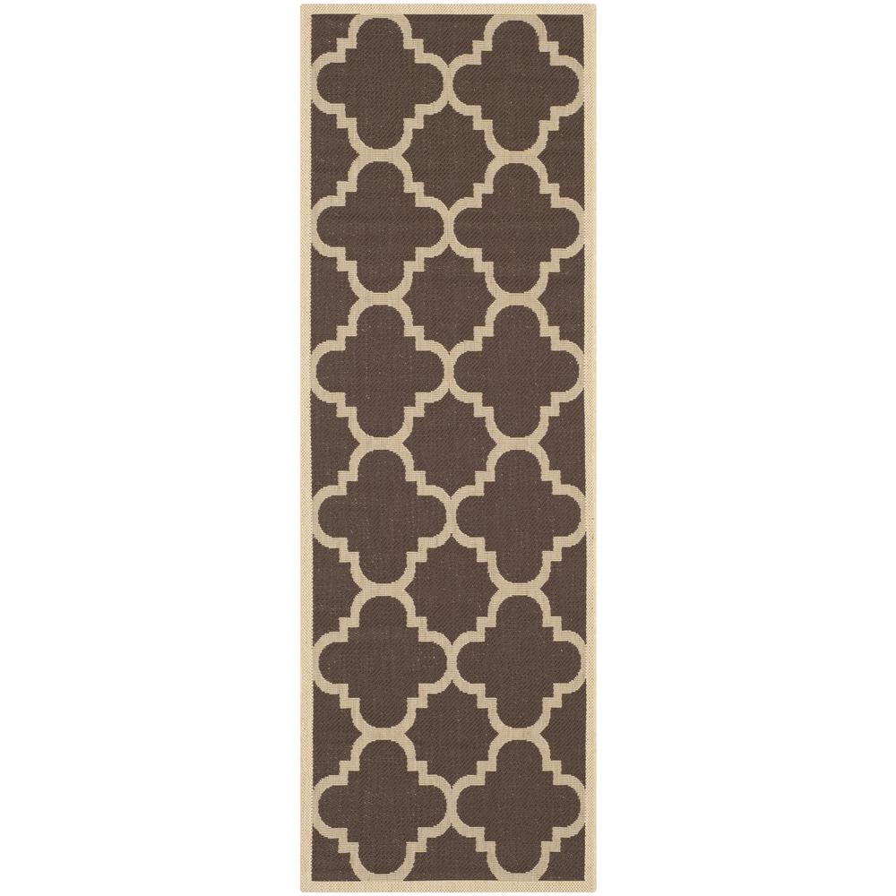 COURTYARD, DARK BROWN, 2'-3" X 14', Area Rug, CY6243-204-214. Picture 1