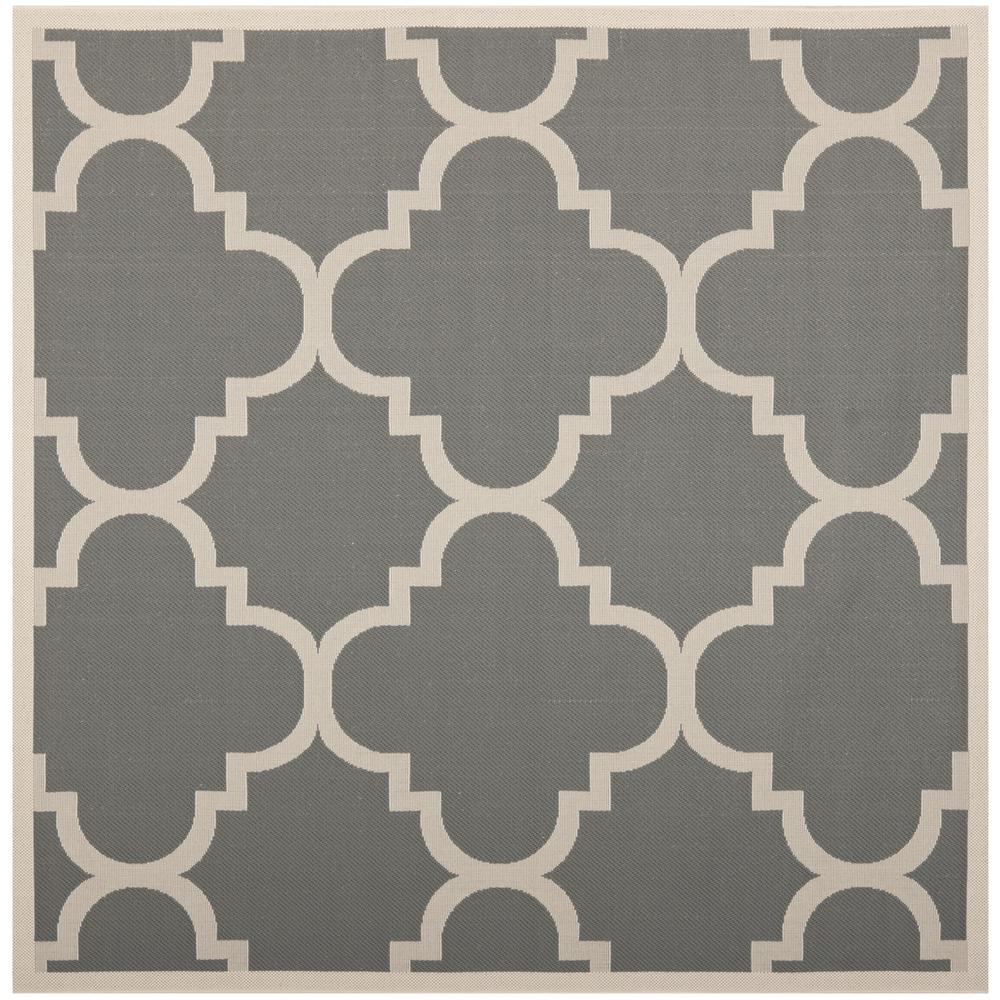 COURTYARD, GREY / BEIGE, 6'-7" X 6'-7" Square, Area Rug, CY6243-246-7SQ. Picture 1