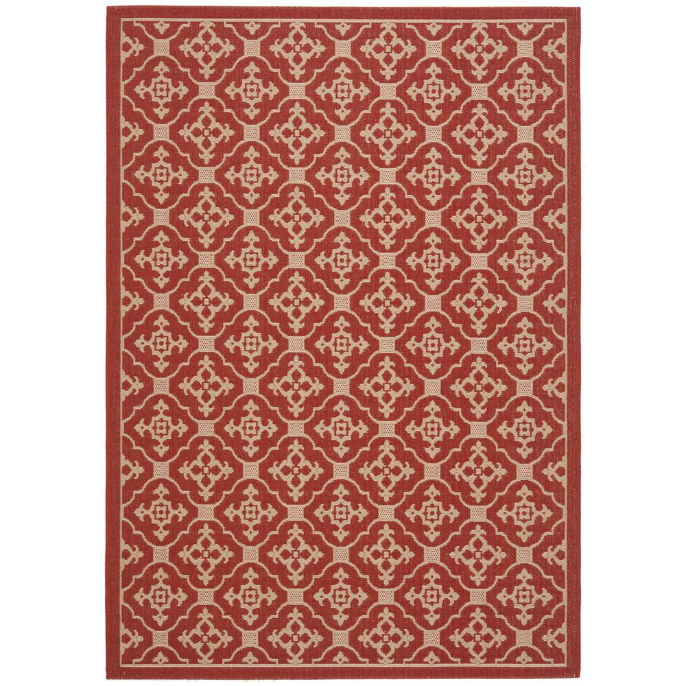 COURTYARD, RED / CREME, 5'-3" X 7'-7", Area Rug, CY6564-28-5. The main picture.
