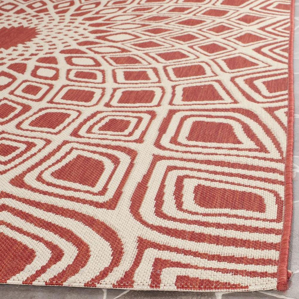 COURTYARD, RED / BEIGE, 6'-7" X 9'-6", Area Rug, CY6616-23821-6. Picture 1