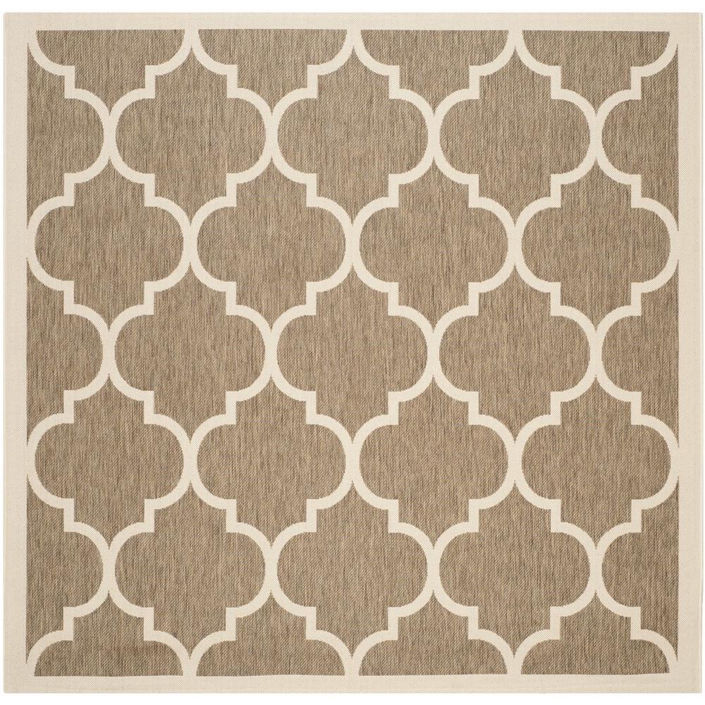 COURTYARD, BROWN / BONE, 7'-10" X 7'-10" Square, Area Rug, CY6914-242-8SQ. Picture 1