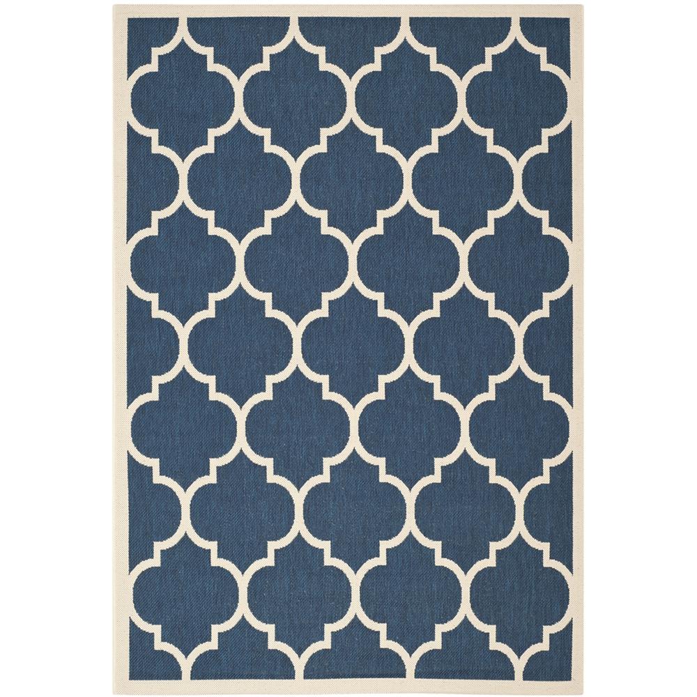 COURTYARD, NAVY / BEIGE, 6'-7" X 9'-6", Area Rug, CY6914-268-6. The main picture.