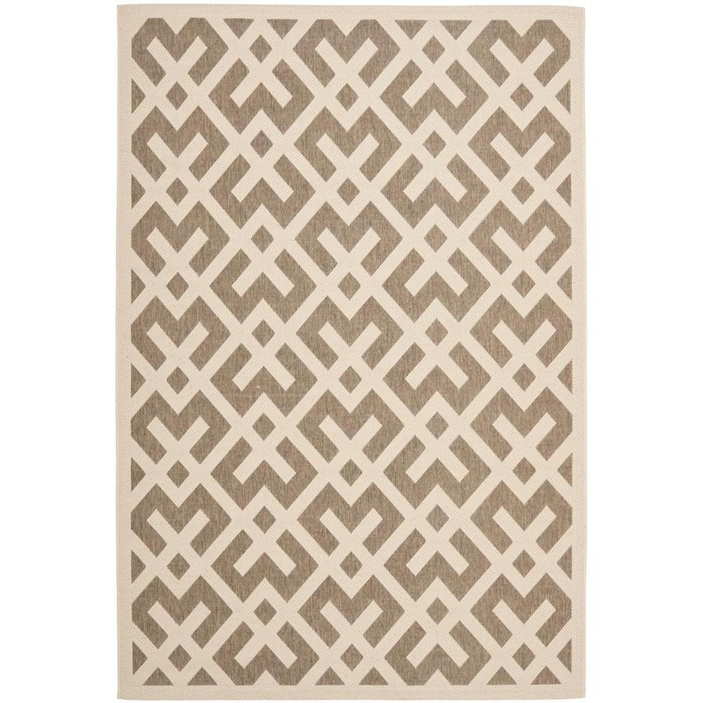 COURTYARD, BROWN / BONE, 6'-7" X 9'-6", Area Rug, CY6915-232-6. Picture 1