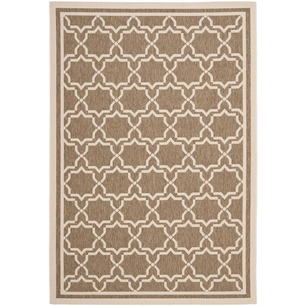 COURTYARD, BROWN / BONE, 5'-3" X 5'-3" Round, Area Rug, CY6916-242-5R. Picture 1