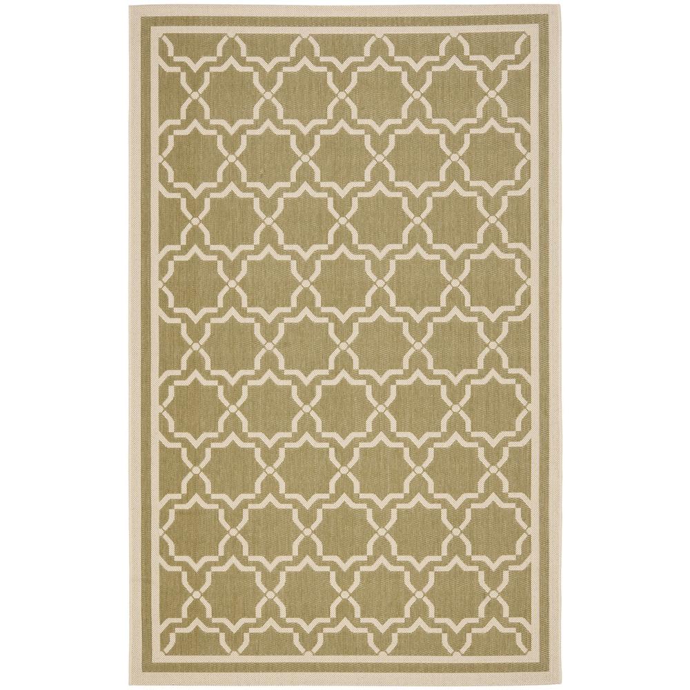 COURTYARD, GREEN / BEIGE, 4' X 5'-7", Area Rug, CY6916-244-4. Picture 1