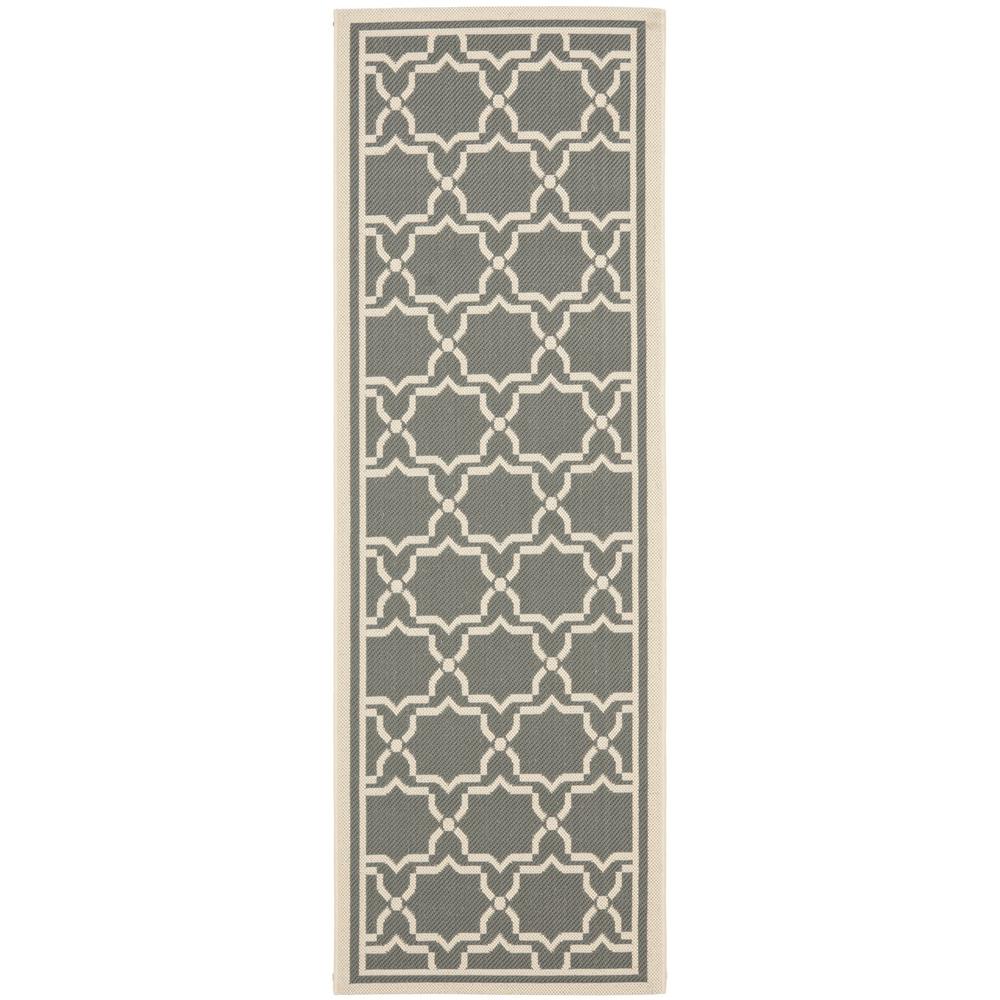 COURTYARD, ANTHRACITE / BEIGE, 2'-3" X 14', Area Rug, CY6916-246-214. Picture 1