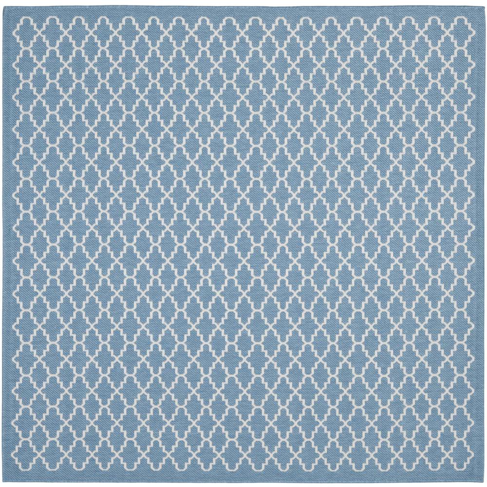 COURTYARD, BLUE / BEIGE, 7'-10" X 7'-10" Square, Area Rug, CY6919-243-8SQ. Picture 1