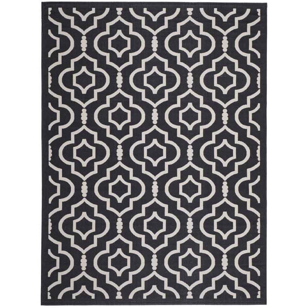 COURTYARD, BLACK / BEIGE, 4' X 5'-7", Area Rug, CY6926-266-4. Picture 1