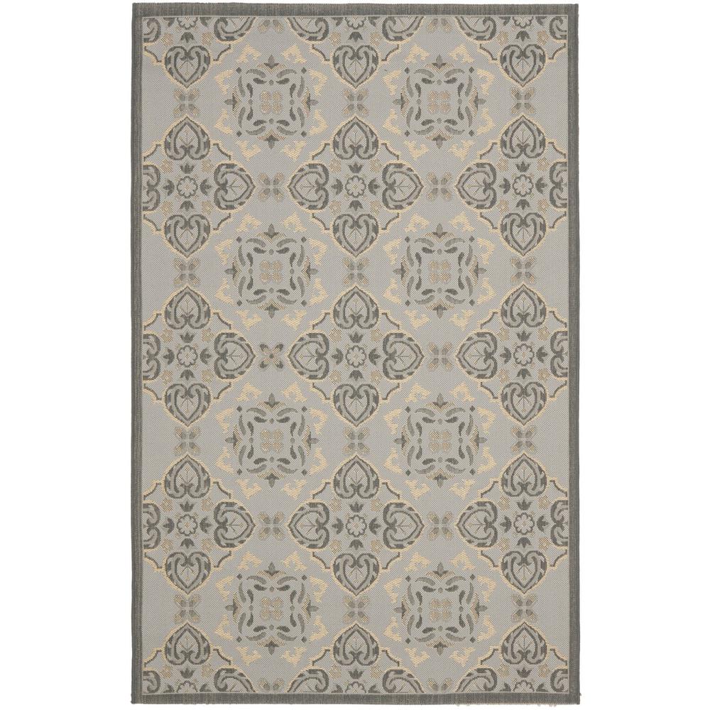 COURTYARD, LIGHT GREY / ANTHRACITE, 8' X 11', Area Rug, CY7978-78A21-8. Picture 1