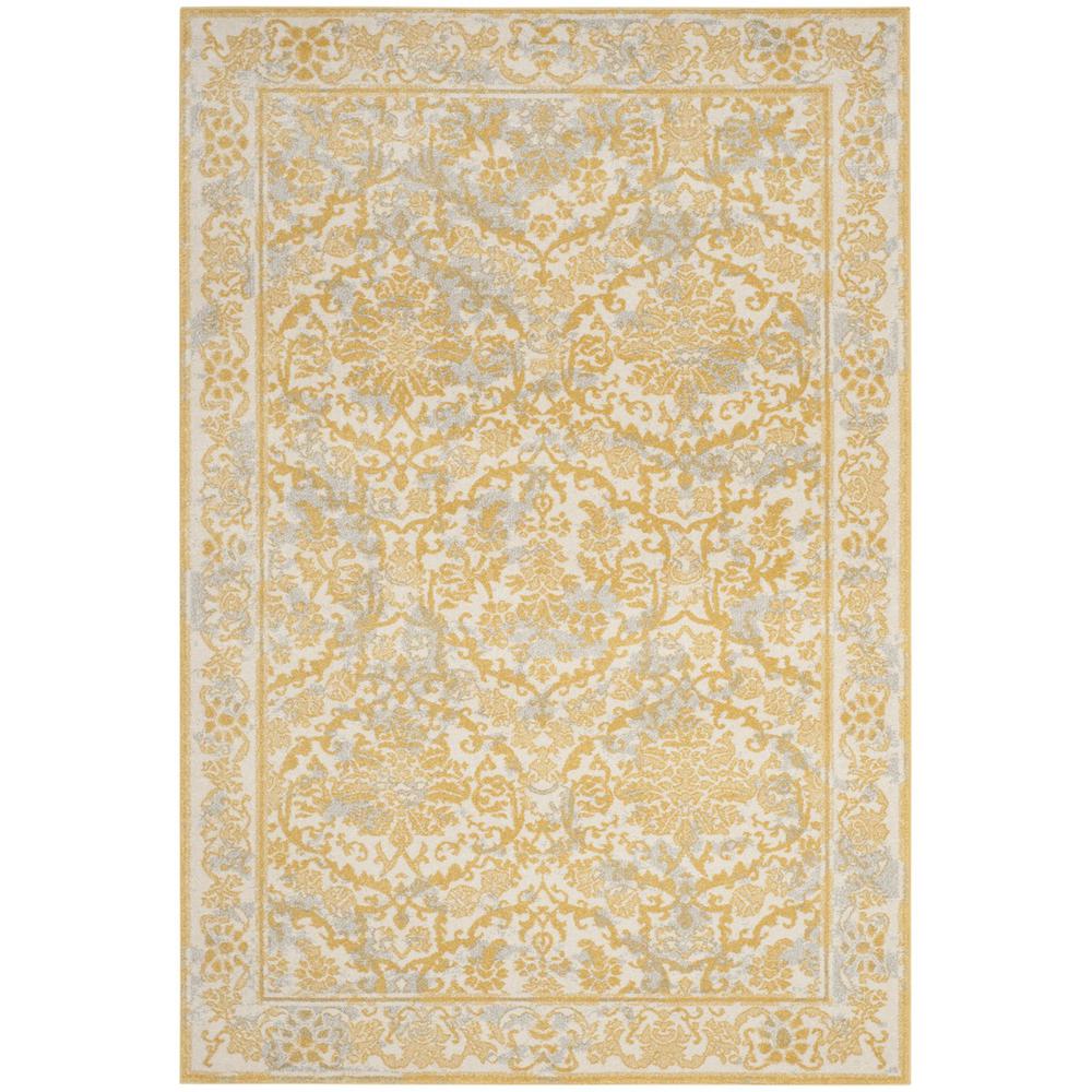 EVOKE, IVORY / GOLD, 5'-1" X 7'-6", Area Rug, EVK242S-5. Picture 1