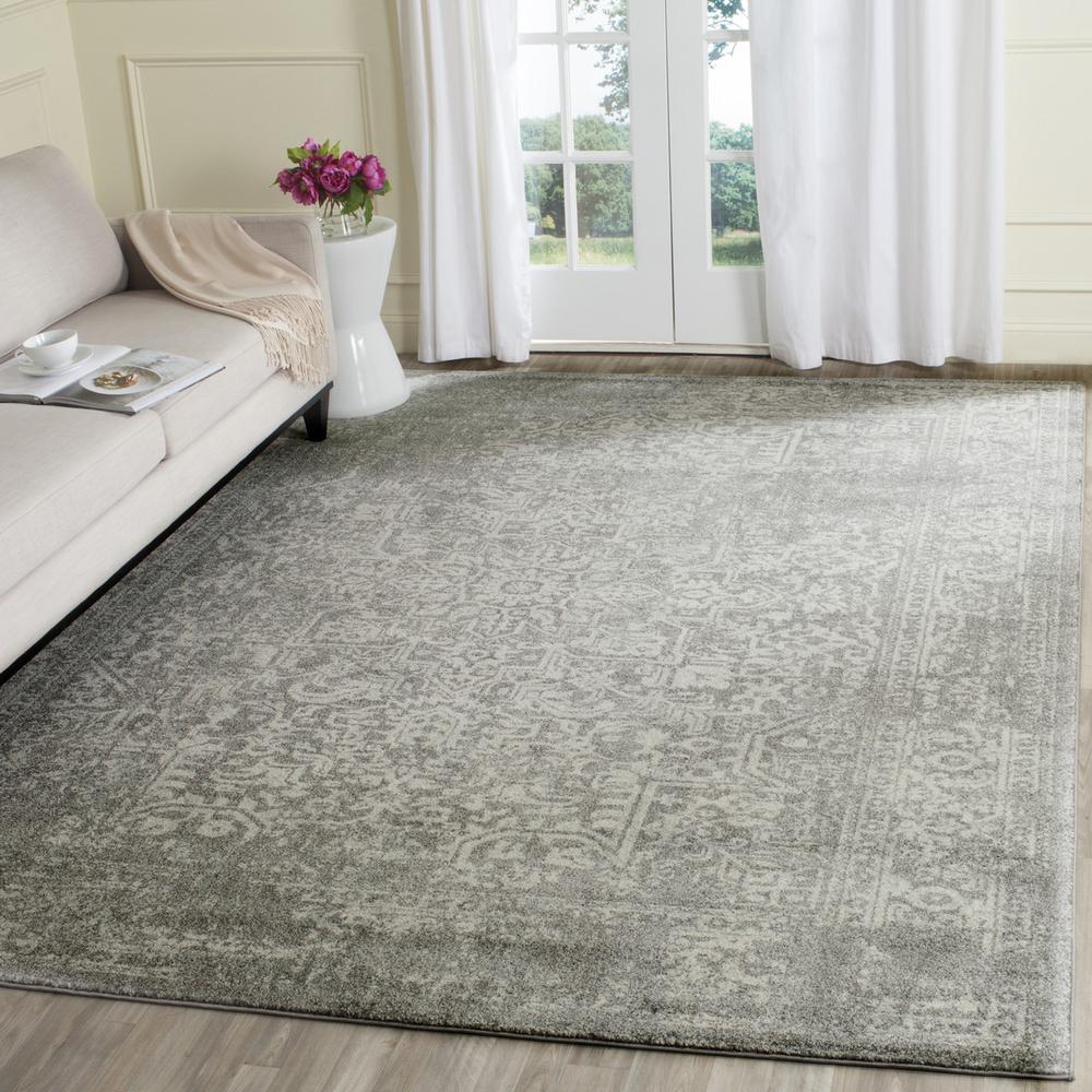EVOKE, SILVER / IVORY, 9' X 12', Area Rug, EVK256S-9. Picture 1