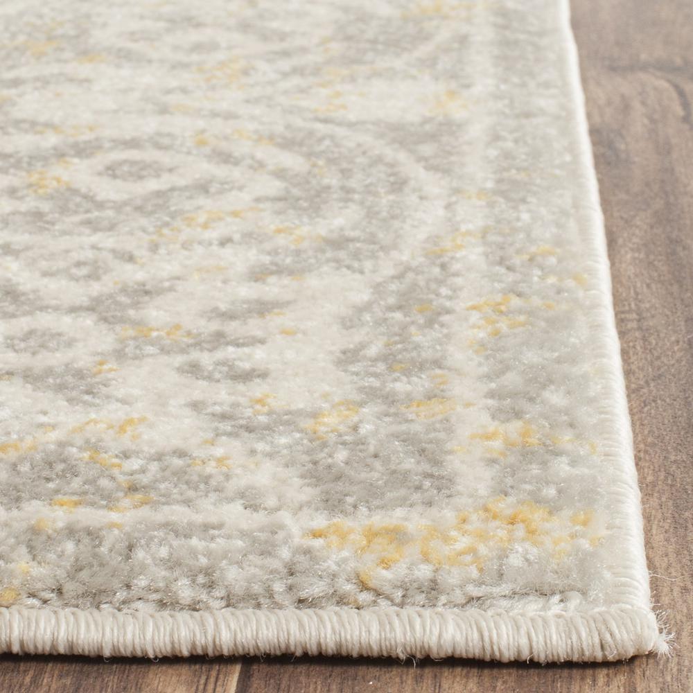 EVOKE, IVORY / GREY, 5'-1" X 5'-1" Square, Area Rug, EVK264D-5SQ. Picture 1
