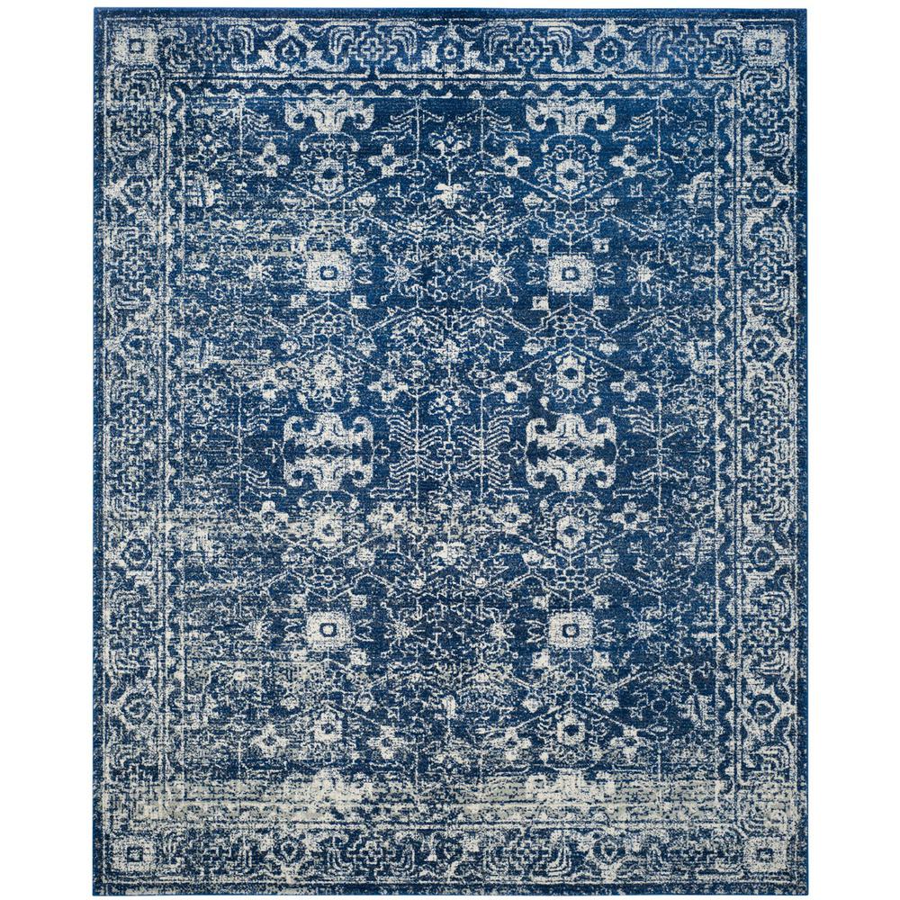EVOKE, NAVY / IVORY, 8' X 10', Area Rug, EVK270A-8. Picture 1