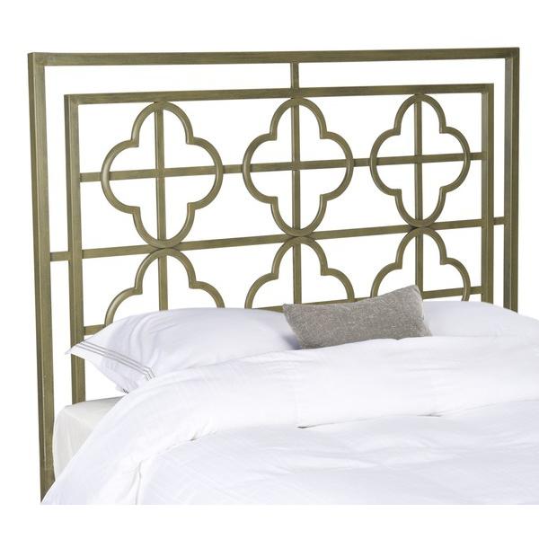 LUCINDA FRENCH SILVER METAL HEADBOARD, FOX6215A-Q. Picture 1