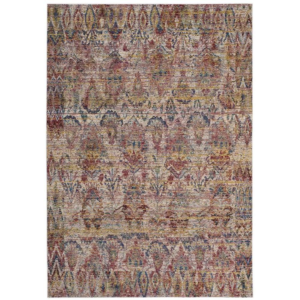 HARMONY, LIGHT GREY / ROSE, 6' X 9', Area Rug. Picture 1
