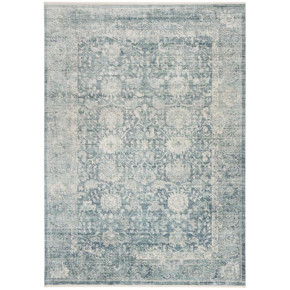 ILLUSION, BLUE / IVORY, 5' X 8', Area Rug. Picture 1