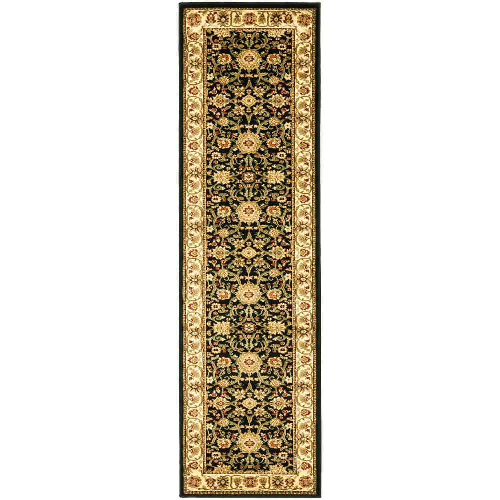 LYNDHURST, BLACK / IVORY, 2'-3" X 16', Area Rug, LNH212A-216. The main picture.