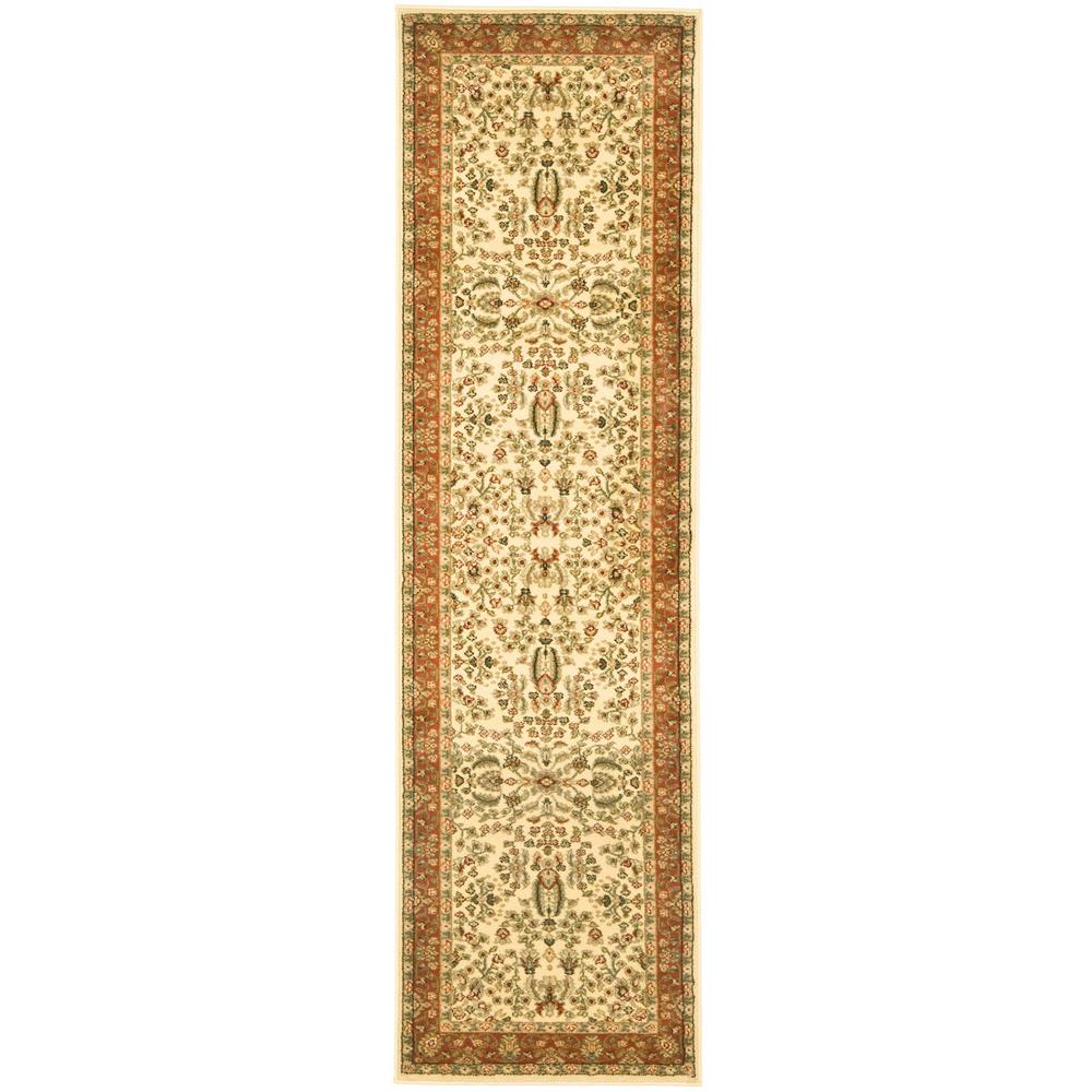 LYNDHURST, IVORY / RUST, 2'-3" X 8', Area Rug, LNH214R-28. Picture 1