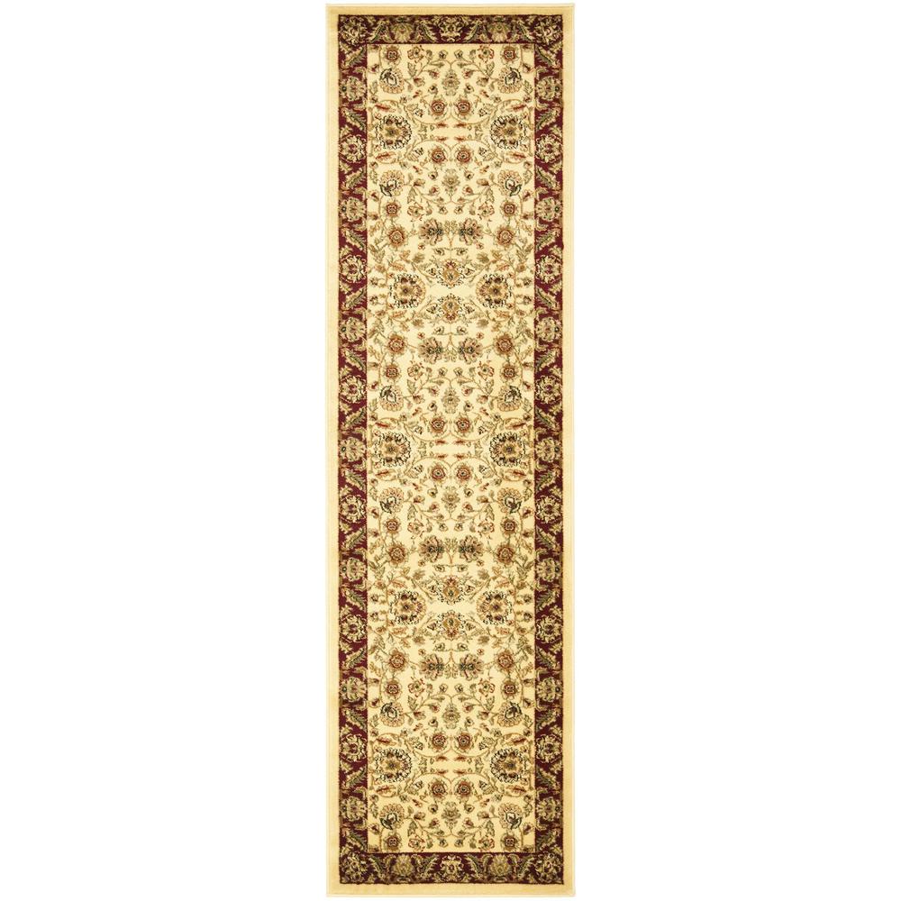 LYNDHURST, IVORY / RED, 2'-3" X 16', Area Rug, LNH215A-216. The main picture.