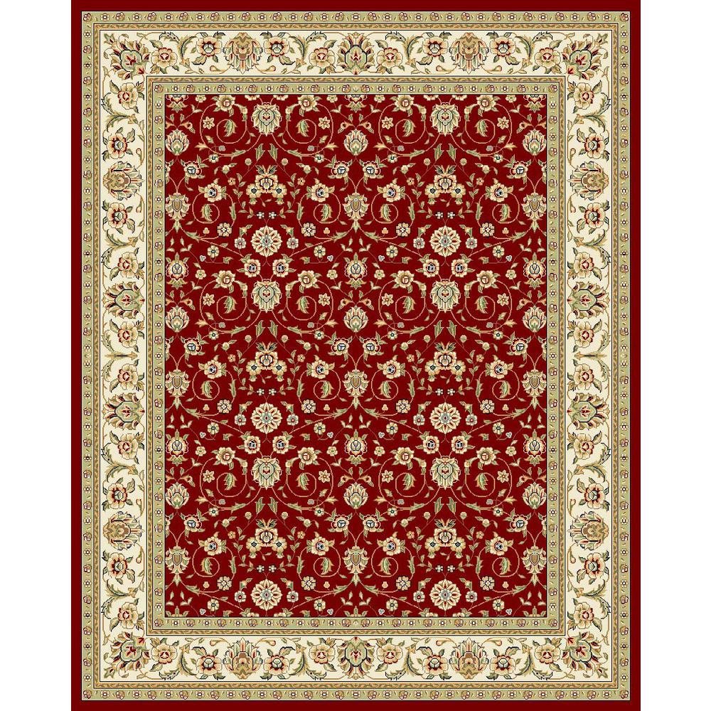 LYNDHURST, RED / IVORY, 8' X 11', Area Rug, LNH312A-8. Picture 1