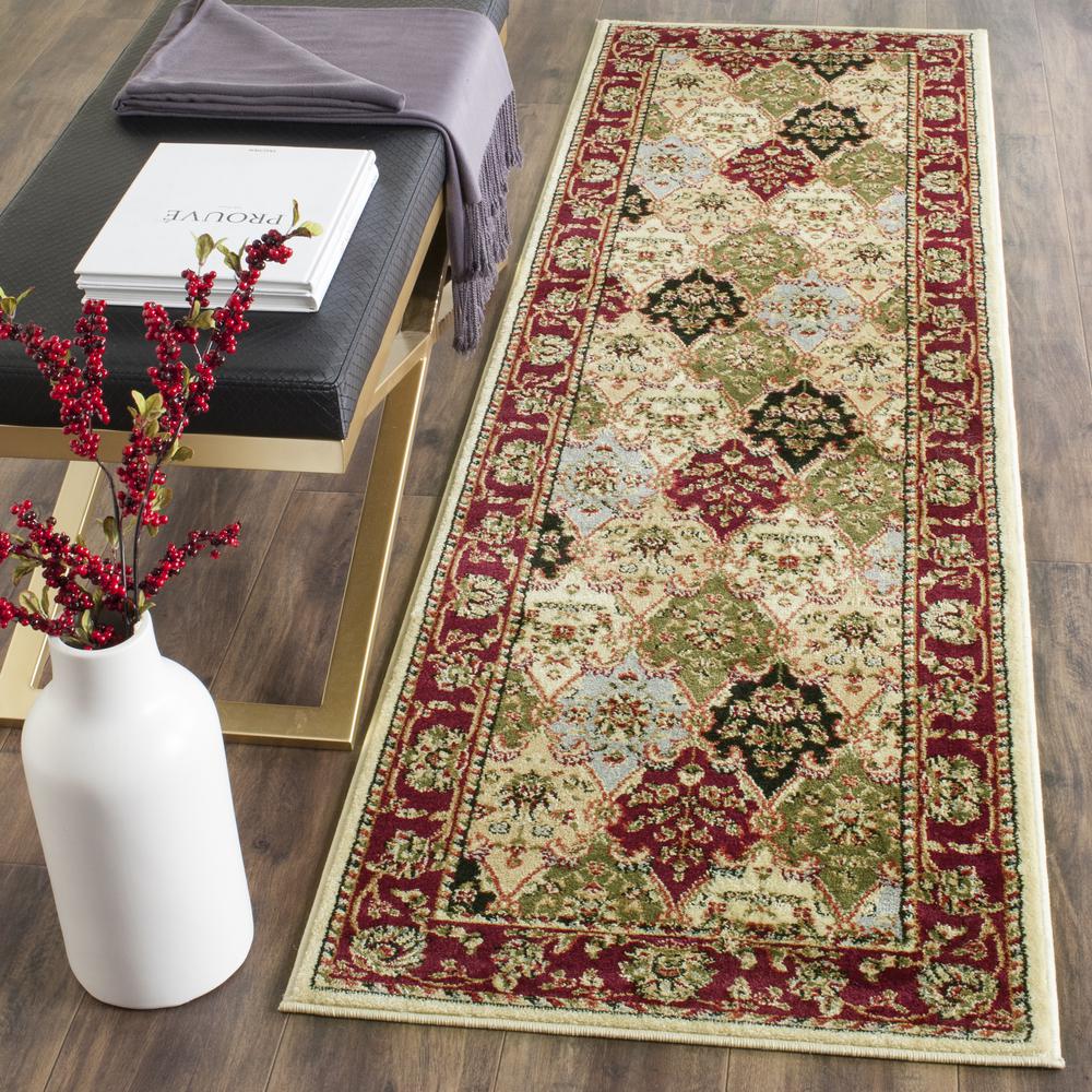 LYNDHURST, MULTI / RED, 2'-3" X 8', Area Rug, LNH320A-28. Picture 2