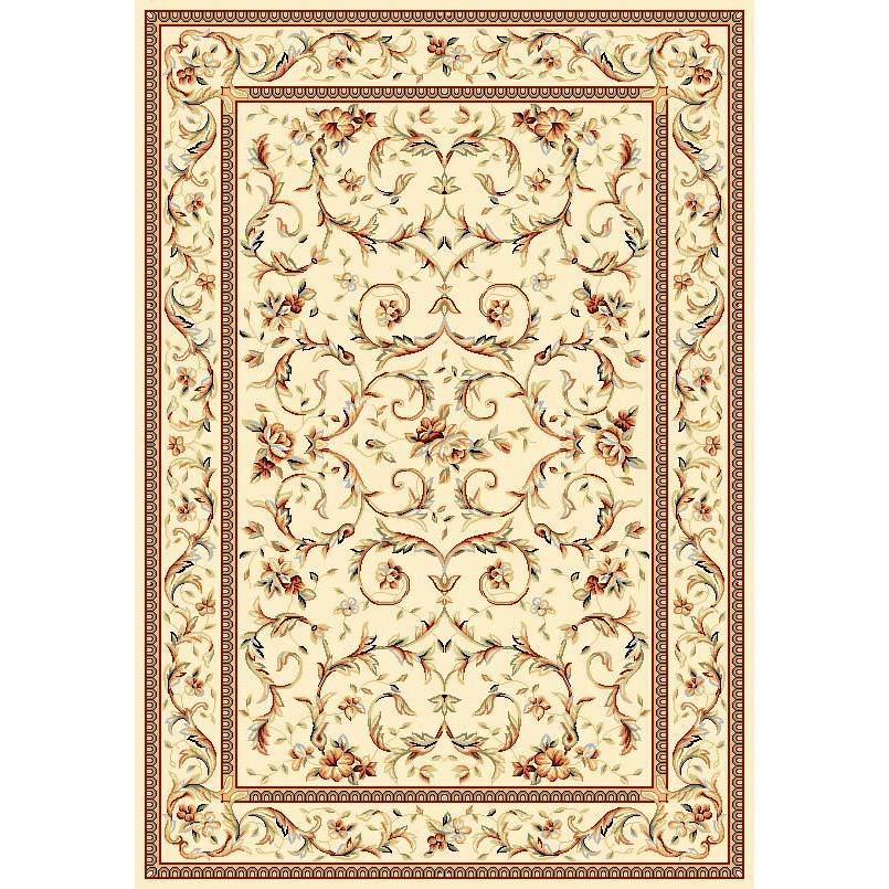 LYNDHURST, IVORY / IVORY, 5'-3" X 7'-6", Area Rug, LNH322A-5. Picture 1