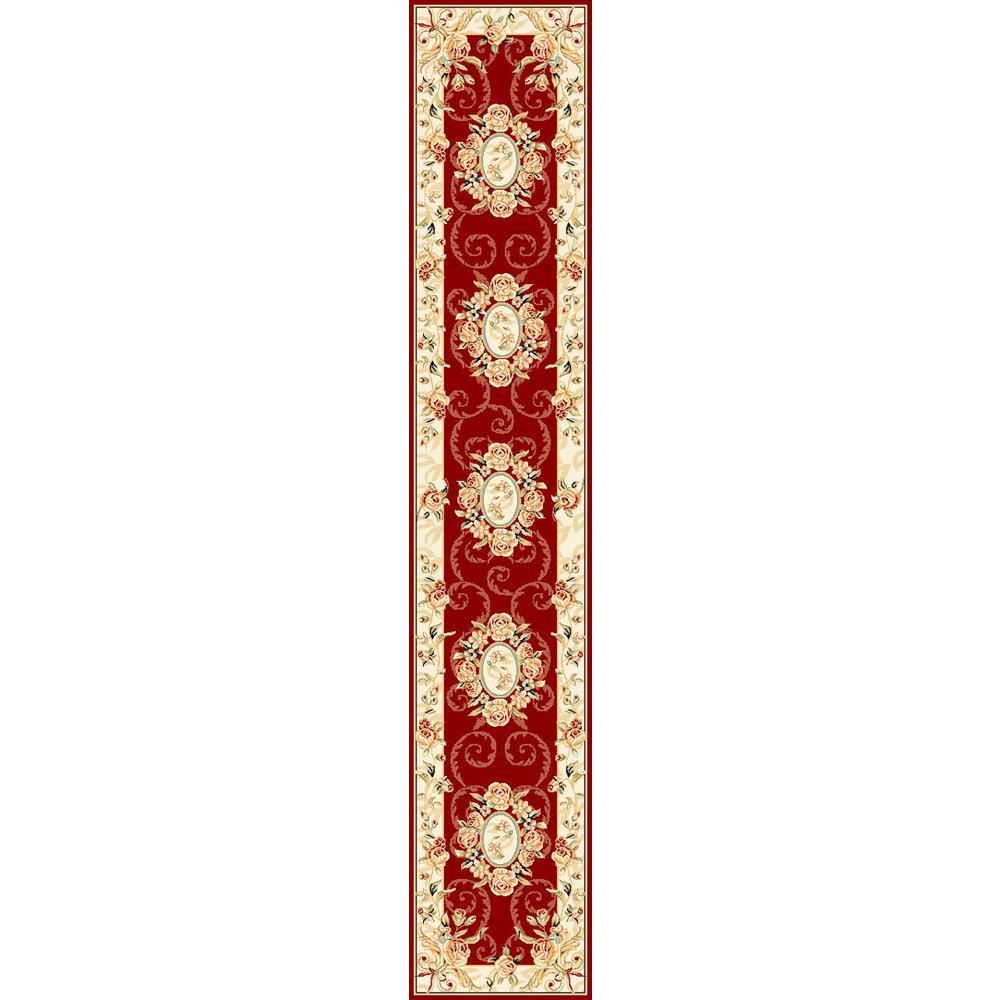 LYNDHURST, RED / IVORY, 2'-3" X 6', Area Rug, LNH328C-26. Picture 1