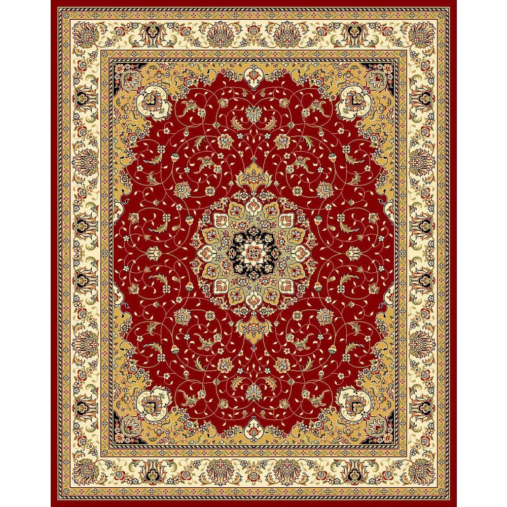 LYNDHURST, RED / IVORY, 9' X 12', Area Rug, LNH329C-9. Picture 1