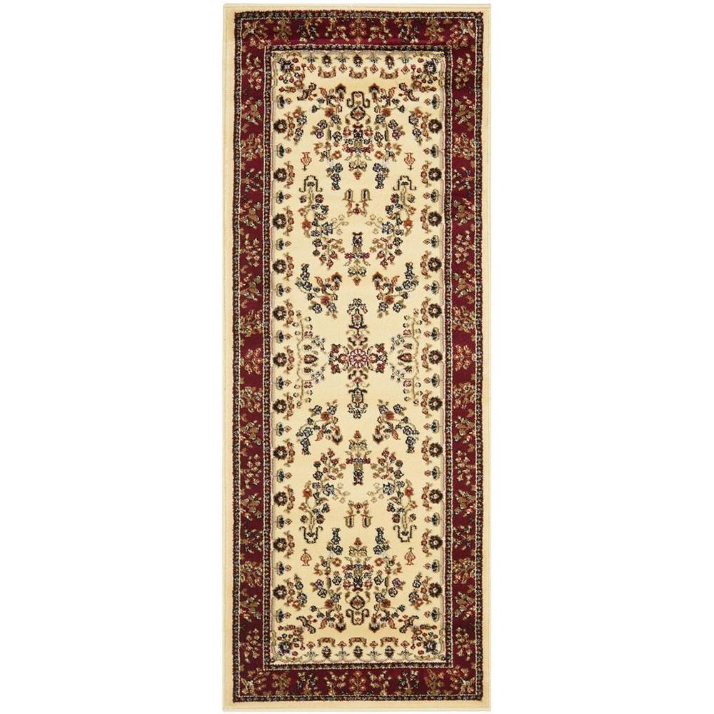 LYNDHURST, IVORY / RED, 2'-3" X 22', Area Rug, LNH331A-222. Picture 1