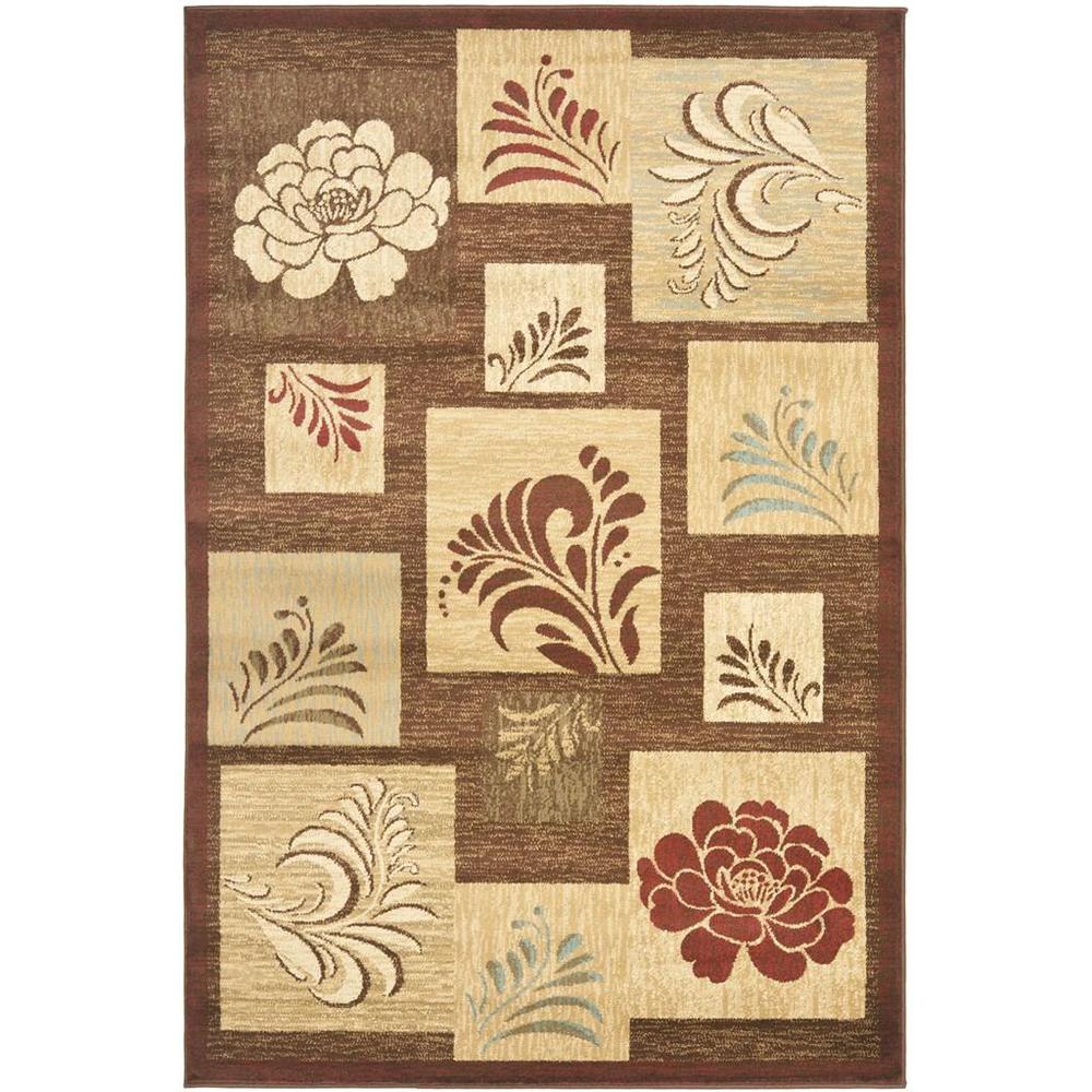 LYNDHURST, BROWN / MULTI, 6'-7" X 9'-6", Area Rug, LNH554-2591-7. Picture 1