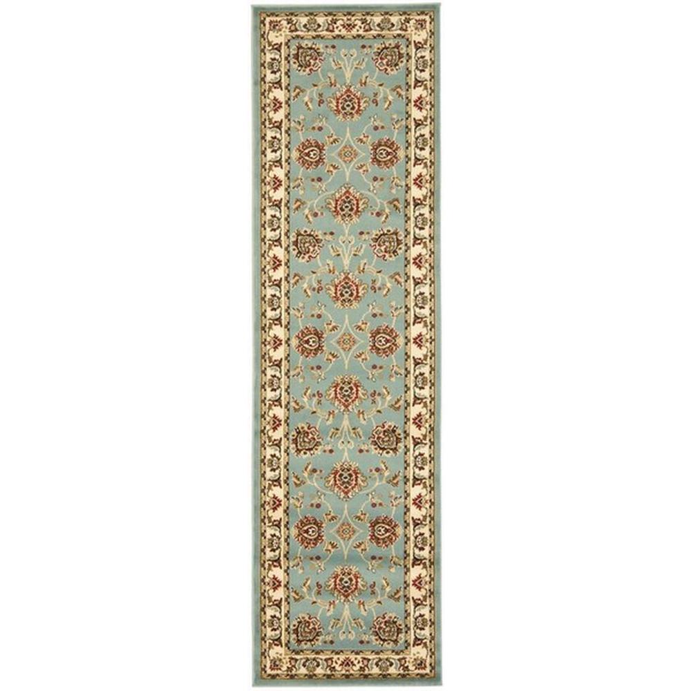 LYNDHURST, BLUE / IVORY, 2'-3" X 8', Area Rug, LNH555-6512-28. The main picture.
