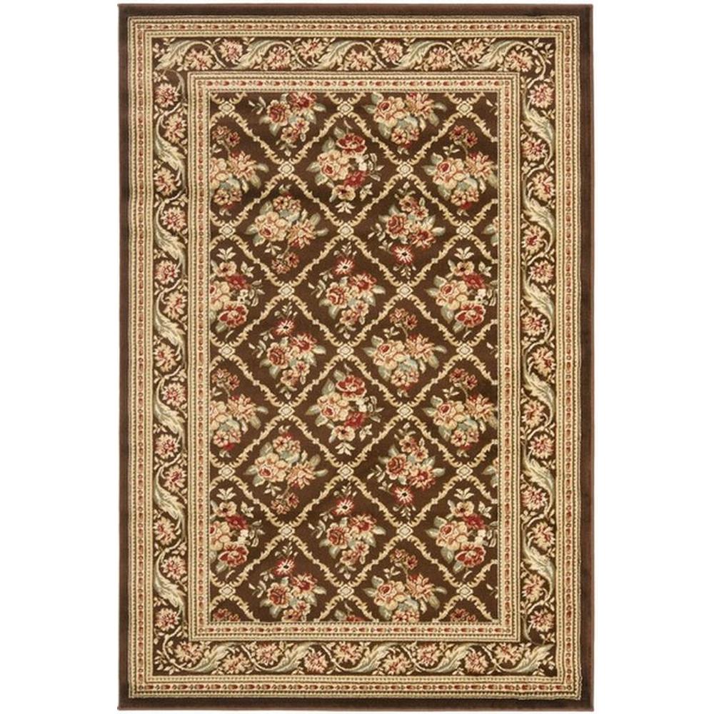 LYNDHURST, BROWN / BROWN, 6'-7" X 9'-6", Area Rug, LNH556-2525-7. Picture 1