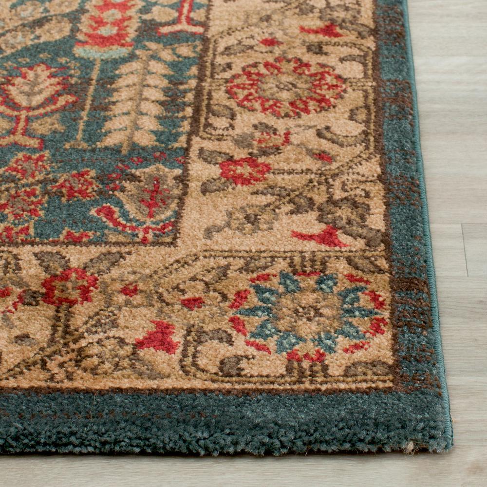 MAHAL, NAVY / NATURAL, 2'-2" X 14', Area Rug. Picture 1