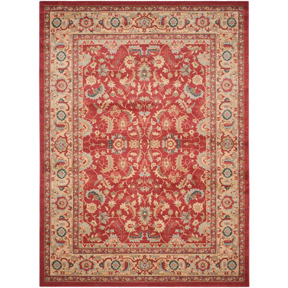 MAHAL, RED / NATURAL, 8' X 11', Area Rug, MAH699A-8. Picture 1
