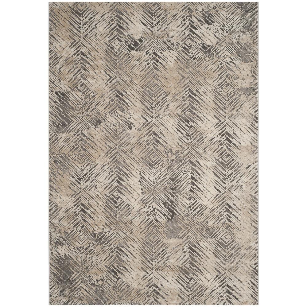 MEADOW, IVORY / GREY, 5'-3" X 7'-6", Area Rug, MDW338A-5. The main picture.