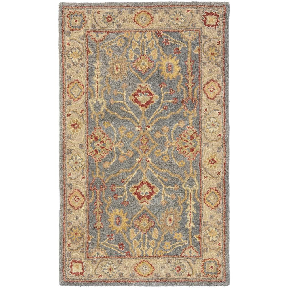 ANTIQUITY, BLUE / IVORY, 6' X 9', Area Rug, AT314A-6. Picture 1