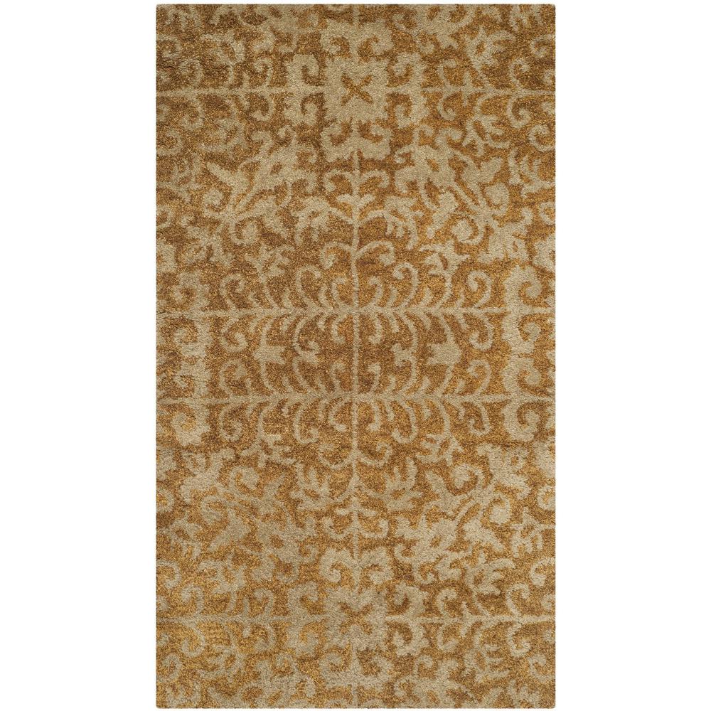 ANTIQUITY, GOLD / BEIGE, 2'-3" X 12', Area Rug. Picture 1