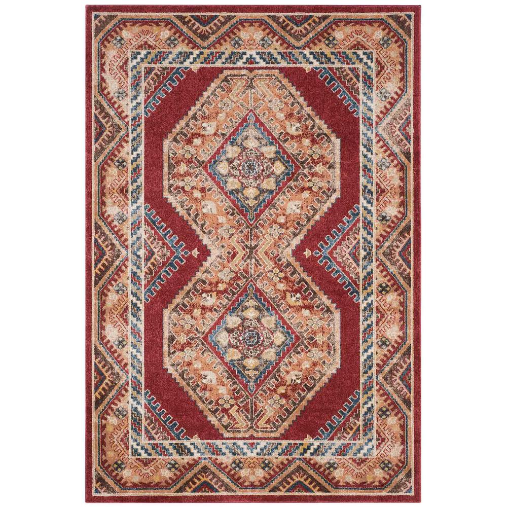 BIJAR, RED / RUST, 8' X 10', Area Rug. The main picture.