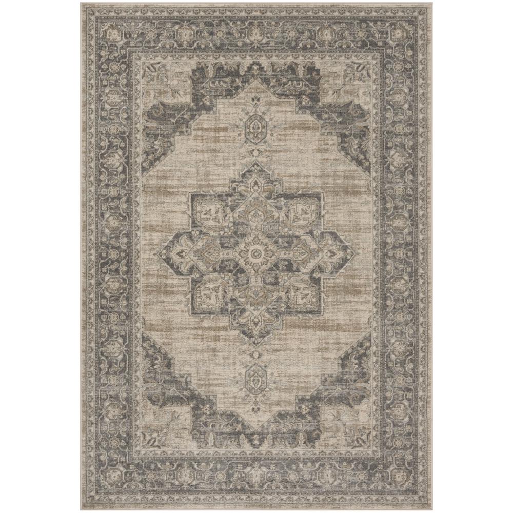 BRENTWOOD, CREAM / GREY, 4' X 6', Area Rug, BNT865B-4. Picture 1
