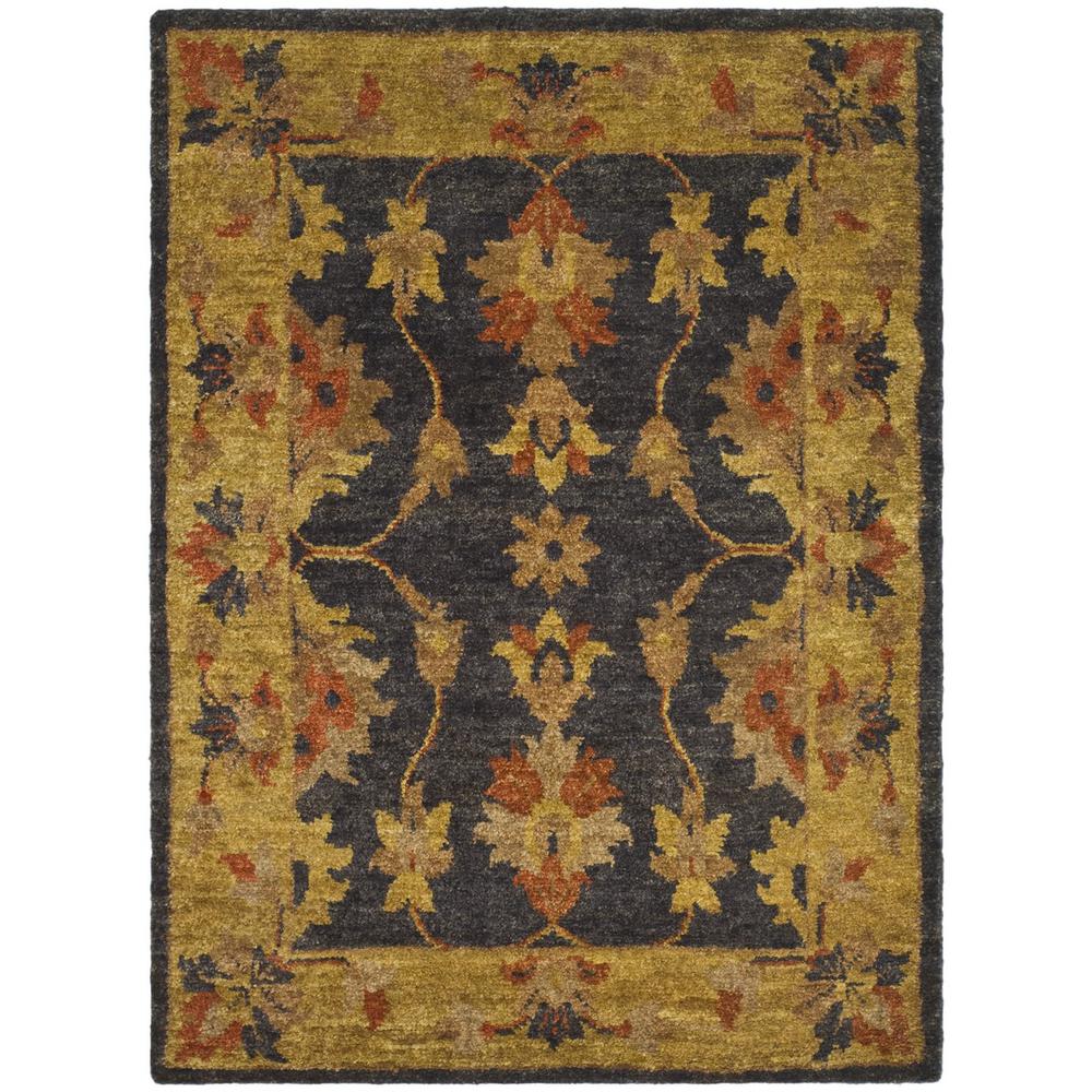BOHEMIAN, CHARCOAL / GOLD, 8' X 10', Area Rug. Picture 1