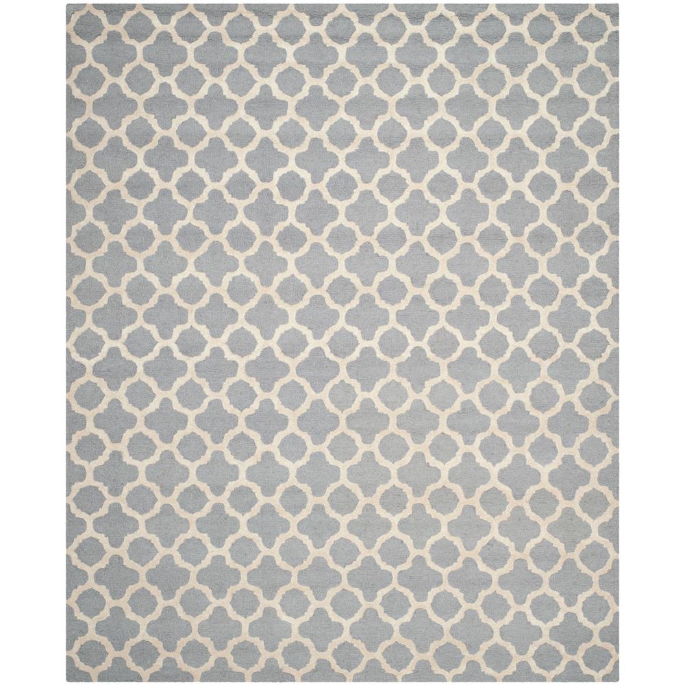 CAMBRIDGE, SILVER / IVORY, 9' X 12', Area Rug, CAM130D-9. Picture 1