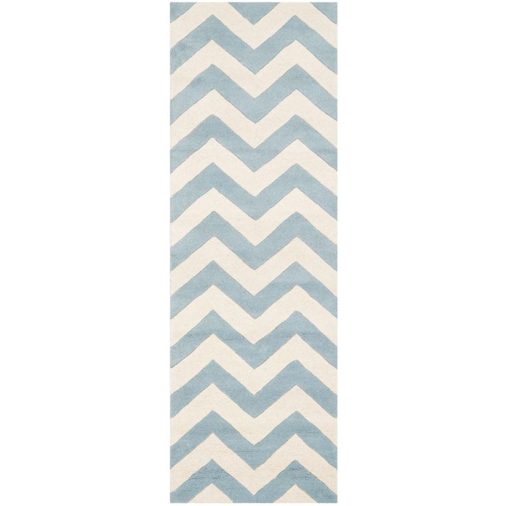CHATHAM, BLUE / IVORY, 2'-3" X 5', Area Rug, CHT715B-25. Picture 1