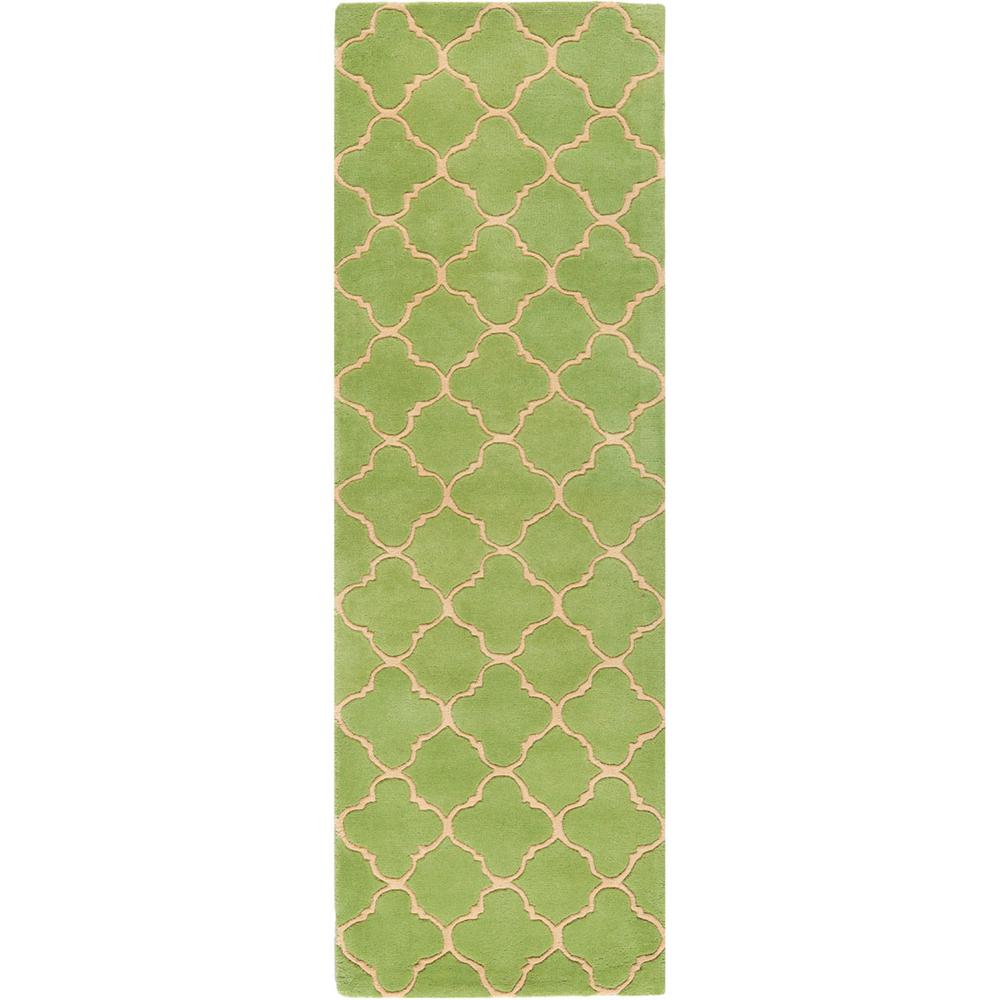 CHATHAM, GREEN, 2'-3" X 9', Area Rug. Picture 1