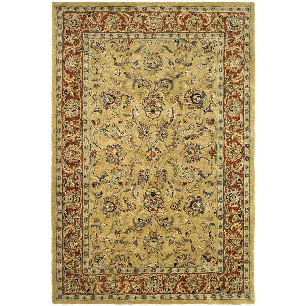 CLASSIC, GOLD / RED, 8'-3" X 11', Area Rug. Picture 1