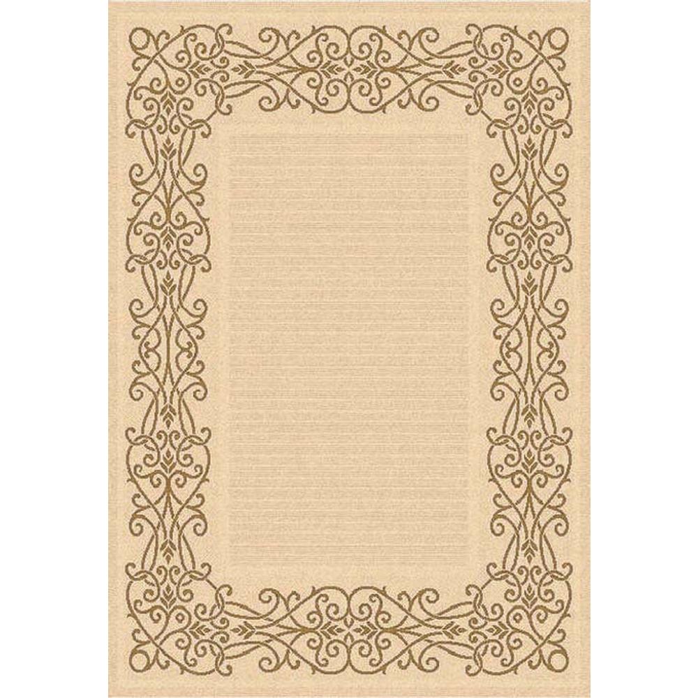 COURTYARD, NATURAL / BROWN, 7'-10" X 7'-10" Square, Area Rug, CY1588-3001-8SQ. Picture 1