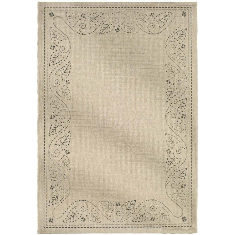 COURTYARD, SAND / BLACK, 4' X 5'-7", Area Rug, CY1677-3901-4. Picture 1