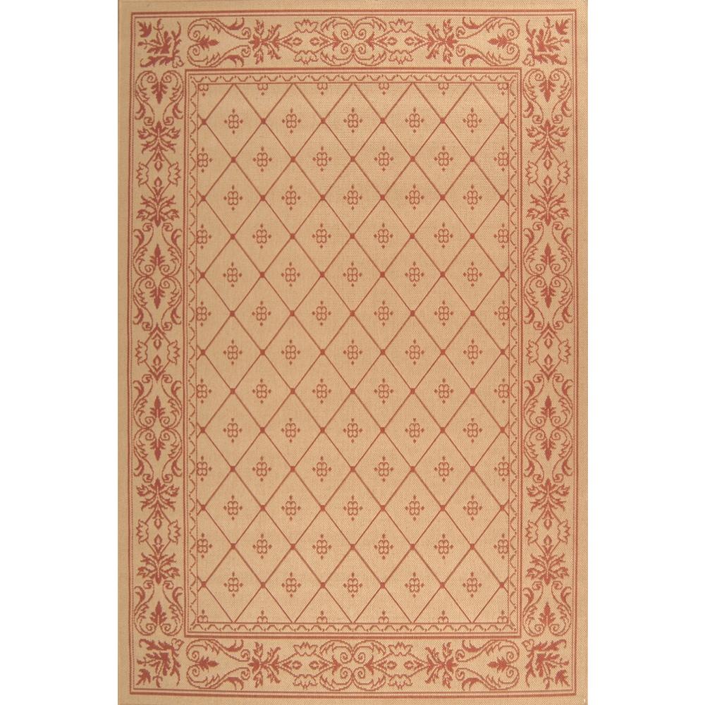 COURTYARD, NATURAL / TERRA, 5'-3" X 5'-3" Round, Area Rug, CY2326-3201-5R. Picture 1