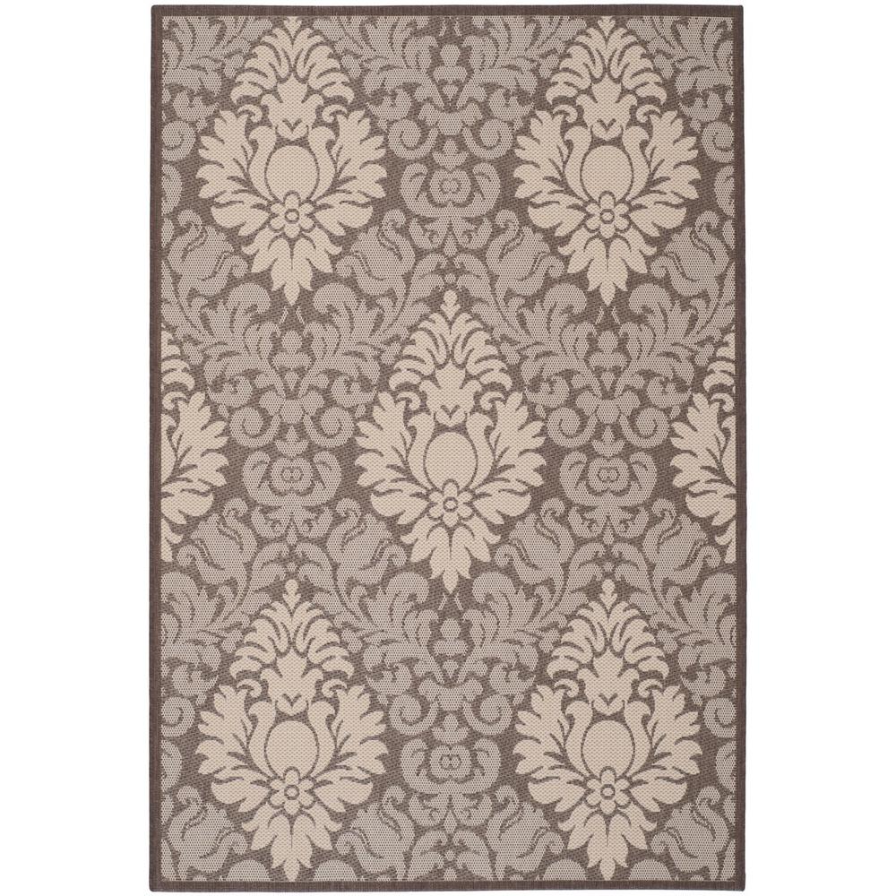 COURTYARD, CHOCOLATE / NATURAL, 5'-3" X 7'-7", Area Rug, CY2714-3409-5. Picture 1