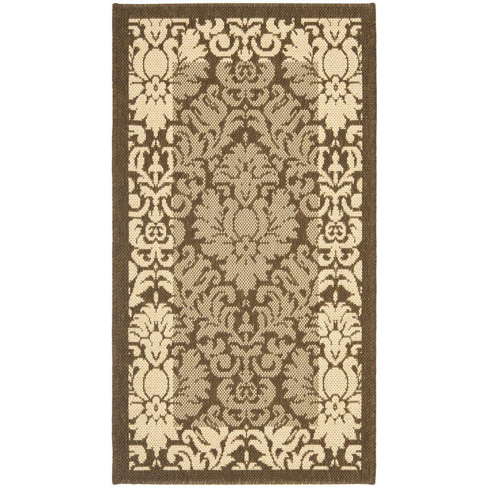 COURTYARD, BROWN / NATURAL, 4' X 5'-7", Area Rug, CY2727-3009-4. Picture 1